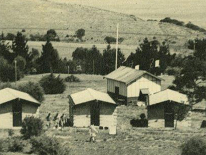 Vintage image of Camp Manyung 100 years ago