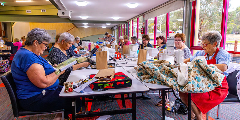 Camps community group sewing class