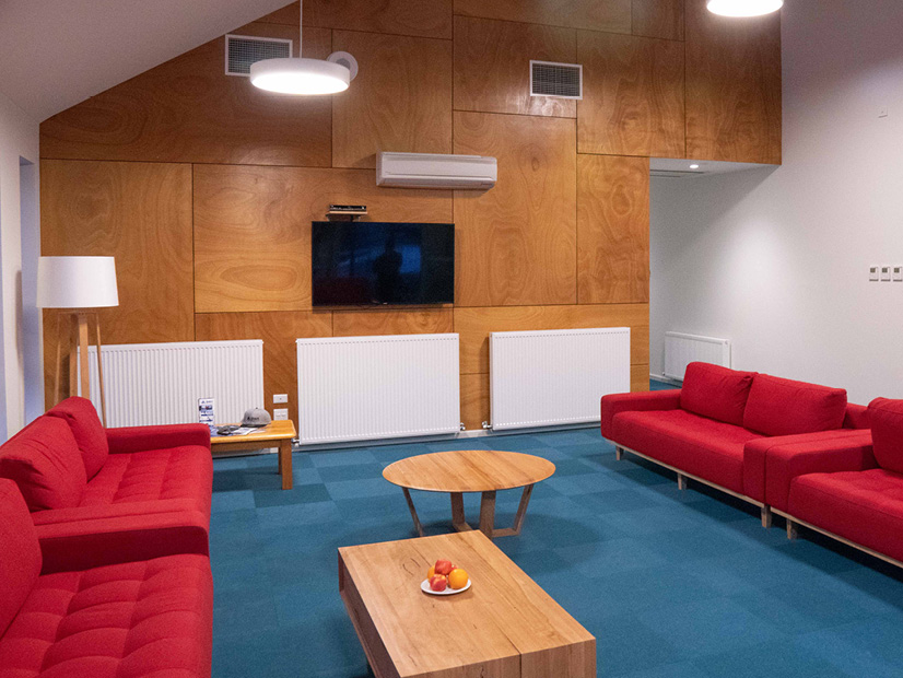 The lounge room of the All Access Abilities Building at Howmans Gap Alpine Centre.