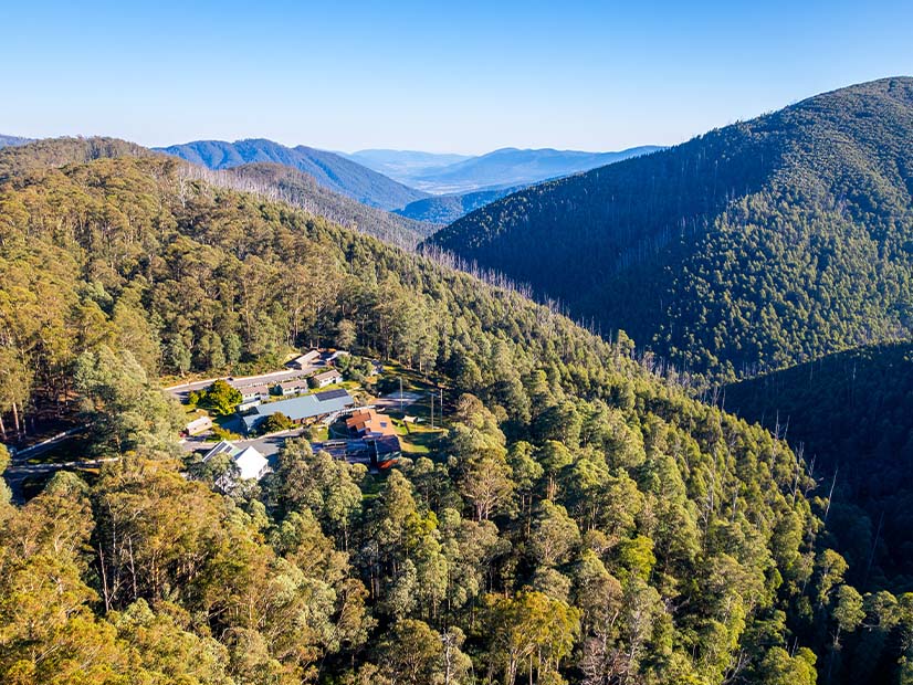Howmans Gap camp external overhead view