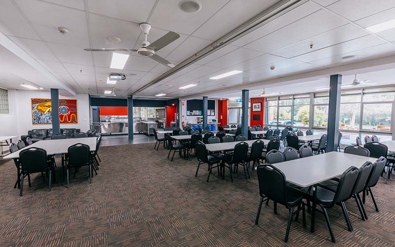 Image of the My Evelyn Discovery Camp dining hall