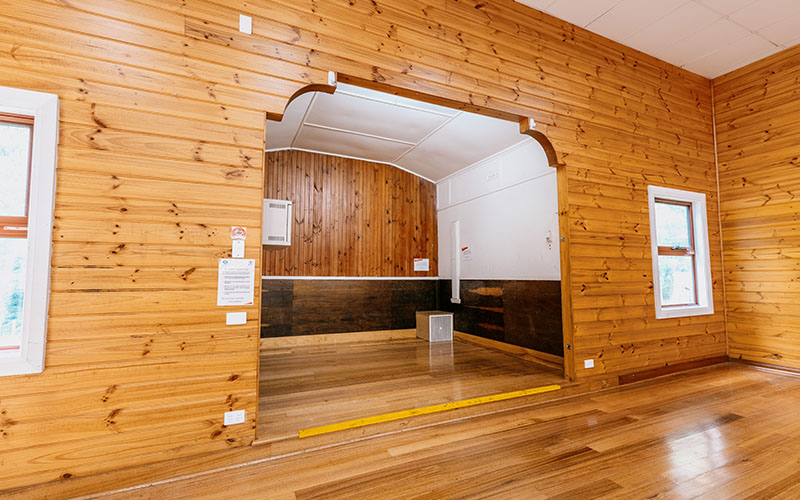 Image of the Mt Evelyn Discovery Camp recreation hall frm a different angle